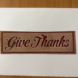 "Give Thanks" Word Art (A)