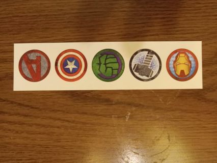 Marvel "Avengers" 5 Temporary Tatoos!