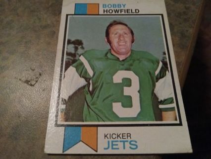 1973 TOPPS BOBBY HOWFIELD NEW YORK JETS FOOTBALL CARD# 425