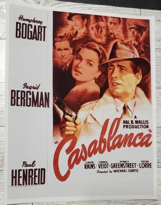 Casablanca 8 x 10" Glossy Photo