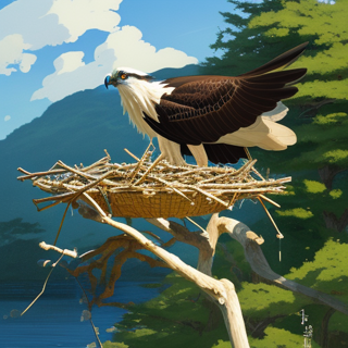 Listia Digital Collectible: Osprey Preparing to Raise Young