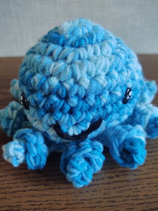 Hand Crocheted Amigurumi Octopus 