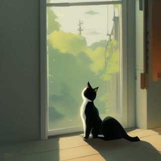 Listia Digital Collectible: Precious Cat Looking Out The Window ♥️