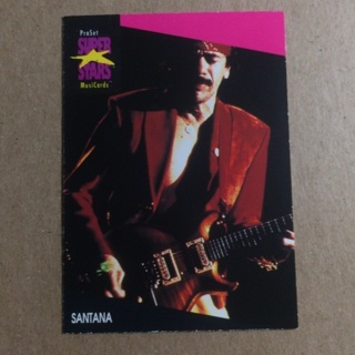 1991 ProSet Super⭐️Stars MusiCards | (Carlos) SANTANA | Card # 230
