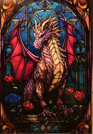 Awesome dragon - 3 x 5” MAGNET - GIN ONLY