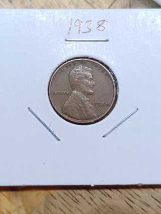 1938 Lincoln Wheat Penny 32.