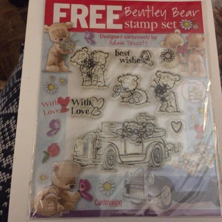 New Bentley Bear Stamp Set read description before bidding 