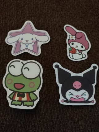 Kawaii Sanero Emoji laptop computer stickers Keroppi, Kuromi, My Melody, Cinnamoroll