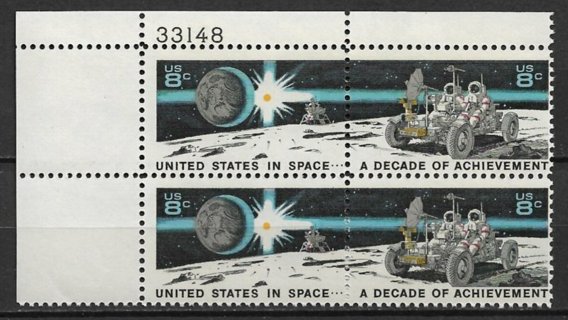 1971 USA 1434-5 Space Achievement MNH PB4