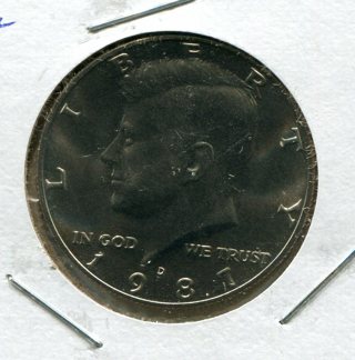 1987 D Kennedy Half Dollar-From Mint Set