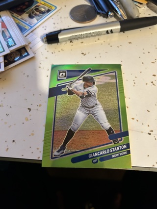 2021 optic lime green prizm giancarlo stanton