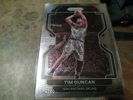 2021/2022 PANINI PRIZM TIM DUNCAN SAN ANTONIO SPURS BASKETBALL CARD# 268