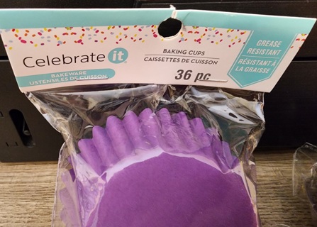 NEW - Celebrate it - Purple Baking Cups - 2 packages