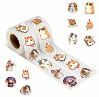 ➡️⭕(10) 1" GUINEA PIG STICKERS!! (SET 2 of 2)