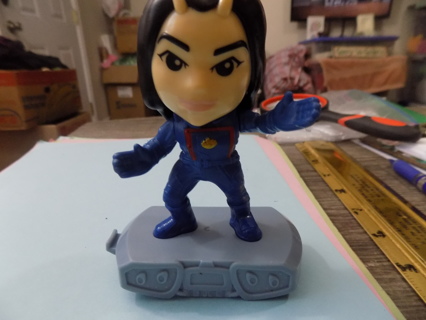 Guardian of the Galaxy character blue suit on rocker base gray