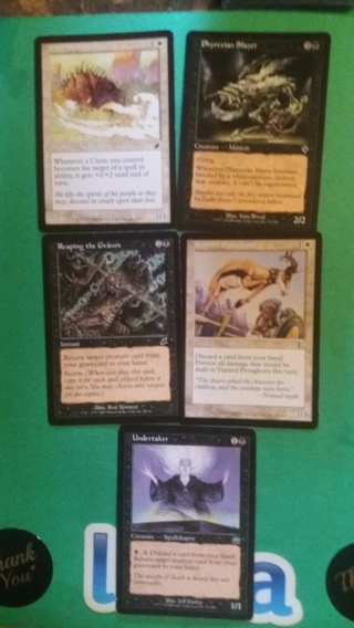 set of 5 magic the gathering cards free shipping