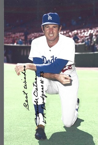 CLAUDE OSTEAN DODGERS AUTOGRAPH 4X6 PHOTO