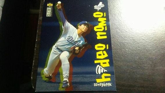 1996 UPPER DECK SCRAPBOOK HIDEO NOMO LA DODGERS BASEBALL CARD# 5