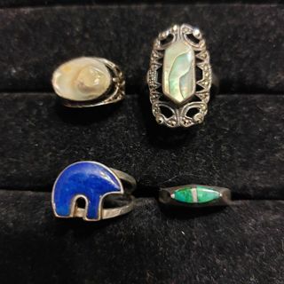 Choice of 2 vintage sterling silver rings