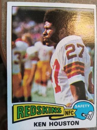 1975 TOPPS KEN HOUSTON WASHINGTON REDSKINS FOOTBALL CARD# 519