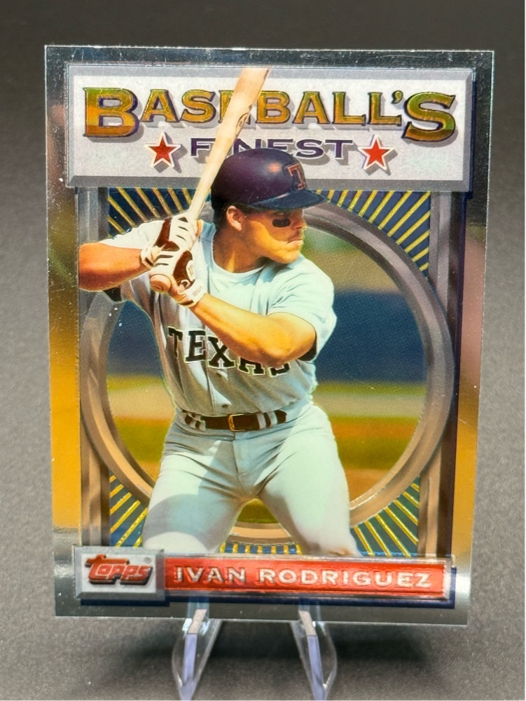 FREE: Ivan "Pudge" Rodriguez #47 - 1993 Topps Finest Texas Ranger HOF