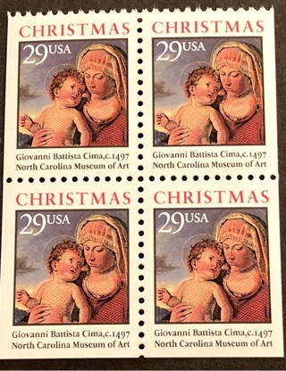 USA MNH Stamp block 29c stamps 