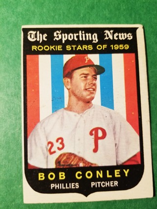 1959 - TOPPS EXMT - NRMT BASEBALL - CARD NO. 121 - BOB CONLEY ROOKIE  - PHILLIES