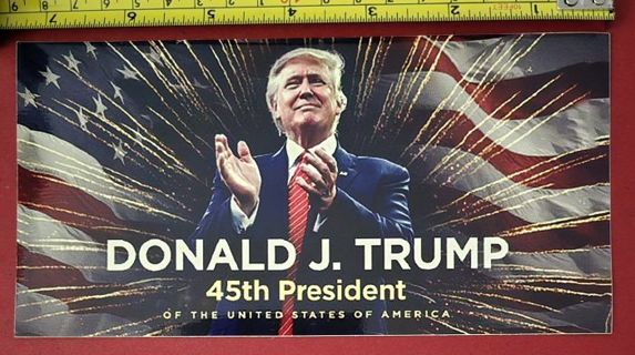 One Donald J Trump 45th president of The USA Sticker