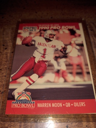 Two Card Lot football,  veteran quarterback  Warren Moon 