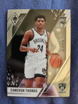 2021-22 Panini Chronicles Phoenix Rookie Cam Thomas