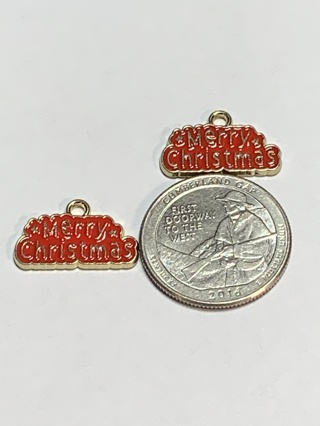 CHRISTMAS CHARMS~#11~SET OF 2 CHARMS~SET 2~FREE SHIPPING!