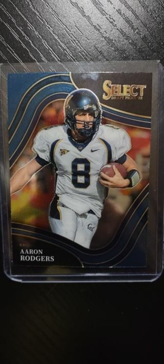 2022 Select Draft Picks Aaron Rodgers Field Level Card California Golden Bears Packers