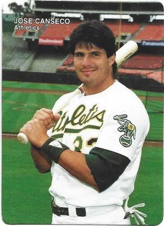 1990 MOTHERS COOKIES JOSE CANSECO CARD