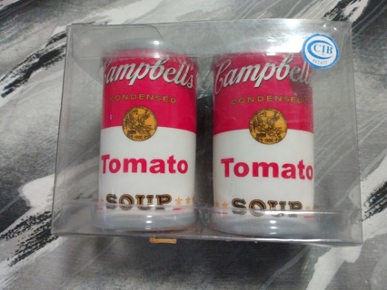 Campbell's Soup - Salt & Pepper Set - Porcelain 