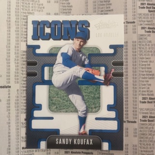 2021 Absolute Icons Insert Sandy Koufax I-13 Los Angeles Dodgers 