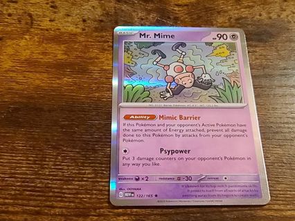 Pokemon Mr. Mime holo rare 122/165