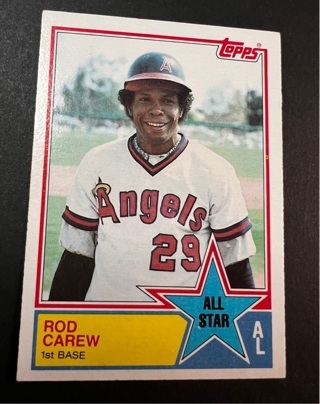 1983 Topps Baseball Rod Carew All Star #386