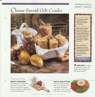 Making Gift Baskets and Mixes Leaflet: Cheese Spread Gift Combo