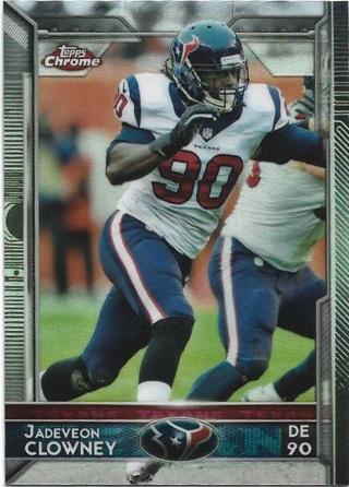 2015 TOPPS CHROME JADEVEON CLOWNEY REFRACTOR CARD