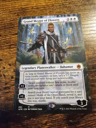 Magic the gathering mtg Grand Master of Flowers Mythic Rare card Forgotten Realms