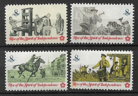 1976 Sc1476-9 complete Bicentennial Issue set of 4