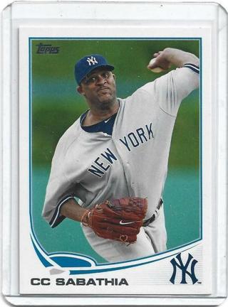 2013 TOPPS CC SABATHIA CARD