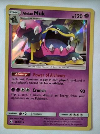 Muk 58/149 rare holo nm pokemon