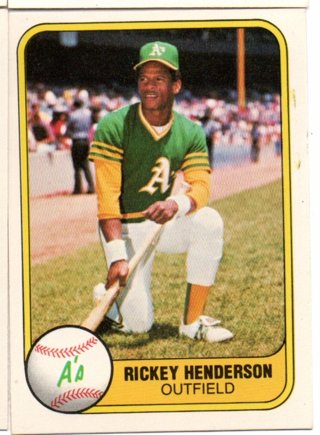 1981 Fleer Rickey Henderson 2nd Year #574