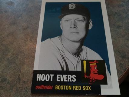 1953 TOPPS ARCHIVES HOOT EVERS BOSTON RED SOX BASEBALL CARD# 291