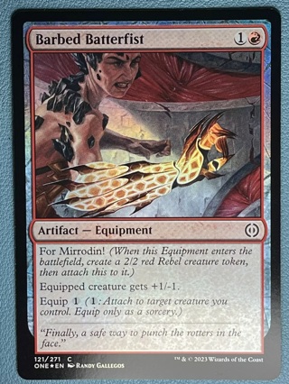 MTG Barbed Batterfist Foil ONE