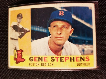 1960 - TOPPS EXMT - NRMT BASEBALL - CARD NO. 363 - GENE STEPHENS - RED SOX