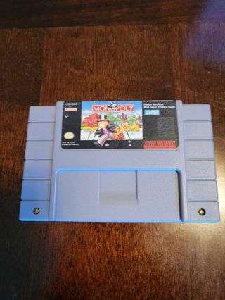 Monopoly SNES Cartridge - tested working