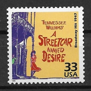 1999 Sc3186n Celebrate the Century: 1940's Street Car Named Desire MNH