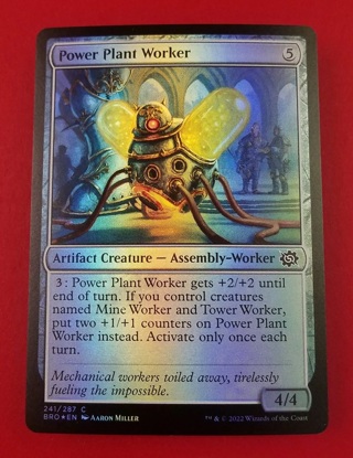 Power Plant Worker | FOIL | The Brothers' War | MTG Magic Cards